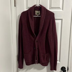 Urban Outfitters O’Hanlon Mills Maroon Cardigan
